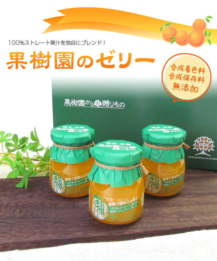 熊本県名産品 果樹園のゼリー８本セット
