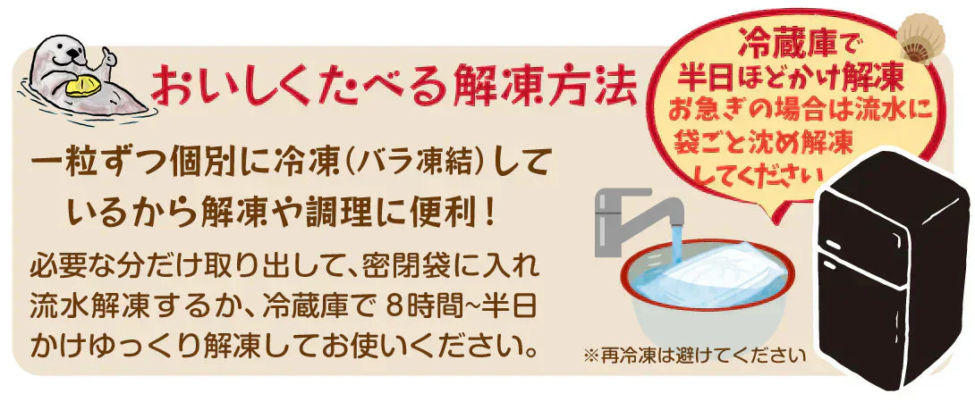 生ほたて片貝 10枚 北海道産 Mサイズ 加熱用