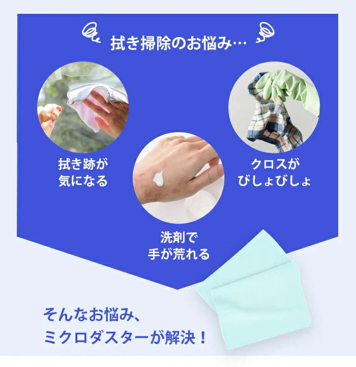 水拭きだけで除菌　ミクロダスター
