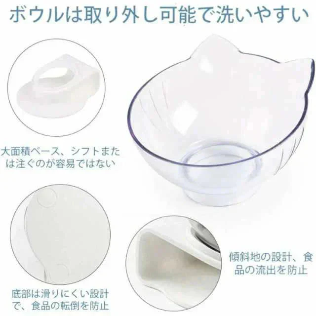 ペットボウル 猫 フードボウル 猫 えさ 皿 猫 食器 おしゃれ 小型犬用 食器 ダイニング フードボール ペット食器 餌台 ペットボウル ペットトレー トレー 犬用 w443B(グレー)