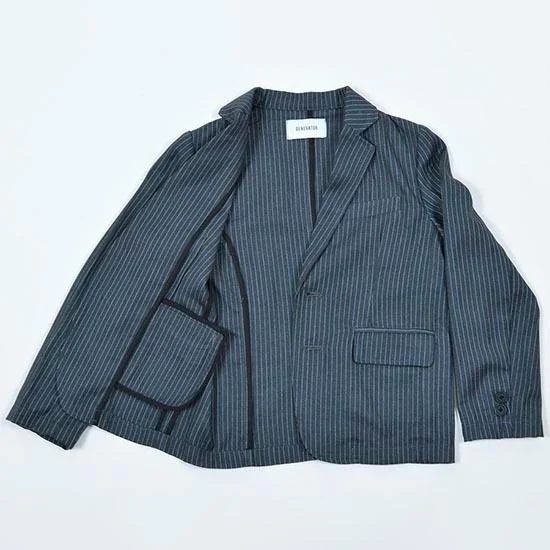 入学式 男の子 スーツ フォーマル 子供服 120cm 入学式  スーツ ピンストライプスーツ(上下組)(GY) ジェネレーター(900302) 子供服 男 入学式 子供服 男 男の子 フォーマル