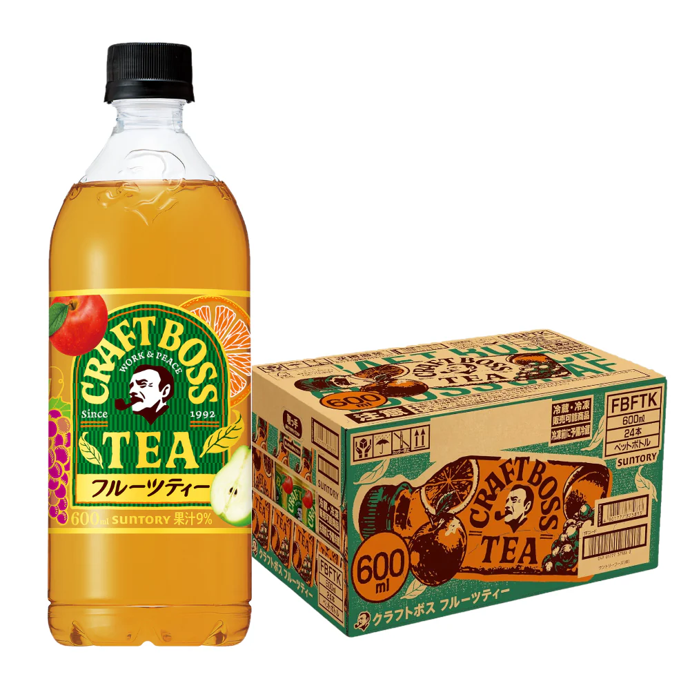 【送料無料】サントリー クラフトボス フルーツティー 紅茶 600ml×24本