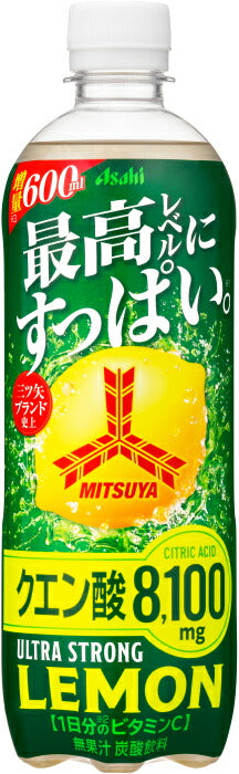 アサヒ 三ツ矢 ウルトラストロングレモン 600ml ペットボトル 24本入 熱中症対策 炭酸飲料 三ツ矢サイダー タンサン クエン酸 ビタミンC