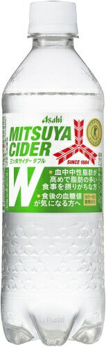 アサヒ 三ツ矢サイダー W ダブル 485ml ペットボトル 24本入 炭酸飲料 特保 カロリーゼロ 糖類ゼロ 特定保健用食品 トクホ