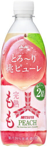 アサヒ 三ツ矢 完熟もも 500ml ペットボトル 24本入 〔炭酸飲料〕