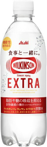 ウィルキンソン タンサン エクストラ 490ml ペットボトル 24本入 アサヒ 送料無料 機能性表示食品 脂肪や糖の吸収を抑える 炭酸水 強炭酸 〔炭酸水 炭酸飲料〕