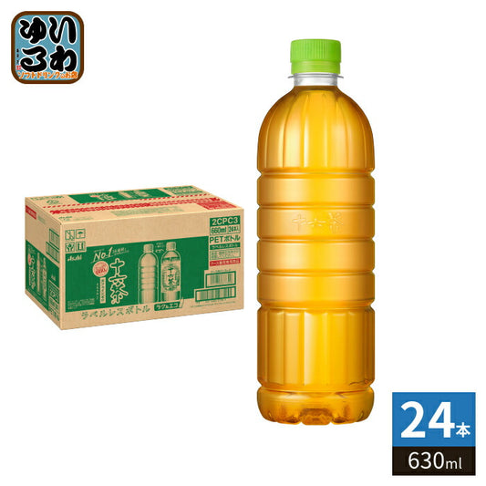 アサヒ 十六茶 ラベルレス 630ml ペットボトル 24本入 お茶 ブレンド茶 ノンカフェイン カフェインゼロ