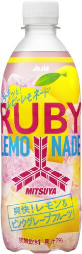アサヒ 三ツ矢 シャキッとルビーレモネード 500ml ペットボトル 48本 (24本入×2 まとめ買い) 果汁 炭酸飲料