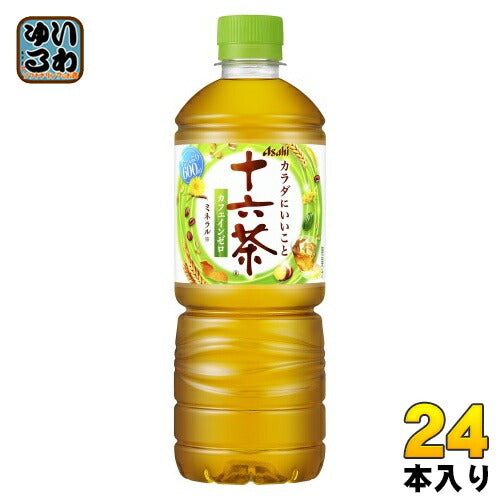 アサヒ 十六茶 VD用 600ml ペットボトル 24本入 お茶 ブレンド茶 ノンカフェイン カフェインゼロ 自販機用