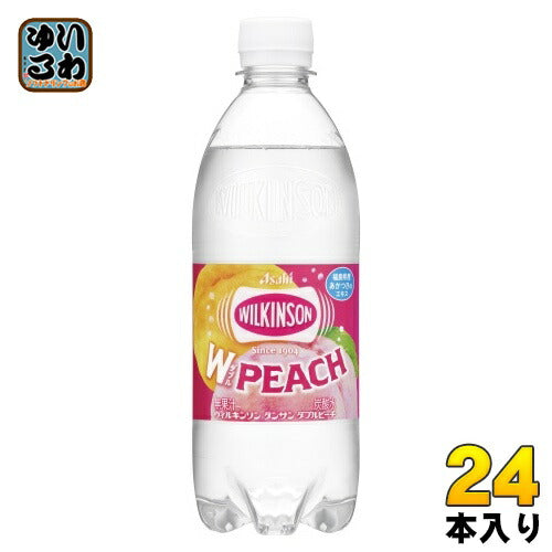 アサヒ ウィルキンソン タンサン ダブルピーチ 500ml ペットボトル 24本入 炭酸飲料 炭酸水 強炭酸 無糖
