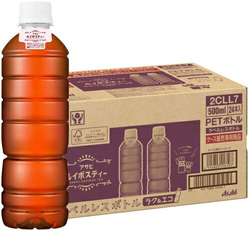 アサヒ ルイボスティー ラベルレスボトル 500ml ペットボトル 24本入 お茶飲料 ノンカフェイン