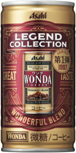 アサヒ ワンダ WONDA レジェンドコレクション ワンダフルブレンド 185g 缶 60本 (30本入×2 まとめ買い) 〔缶コーヒー 微糖〕