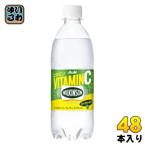 アサヒ ウィルキンソン タンサン ビタミンC 490ml ペットボトル 48本 (24本入×2 まとめ買い) 炭酸水 炭酸飲料 無糖 ビタミン 強炭酸