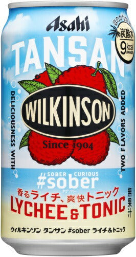 アサヒ ウィルキンソン タンサン #sober ライチ&トニック 350ml 缶 48本 (24本入×2 まとめ買い) 炭酸水 無果汁