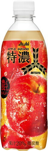 アサヒ 三ツ矢 特濃アップルスカッシュ 500ml ペットボトル 24本入 炭酸飲料 りんご 果実飲料