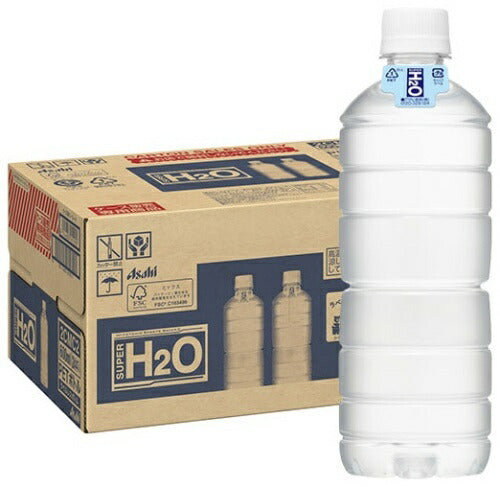 アサヒ スーパーH2O ラベルレス 600ml ペットボトル 24本入 熱中症対策 スポーツドリンク