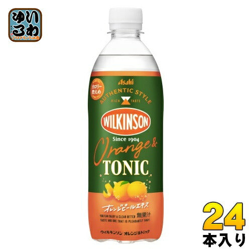 ウィルキンソン オレンジ&トニック 500ml ペットボトル 24本入 アサヒ 炭酸飲料 カロリー控えめ オレンジピールエキス