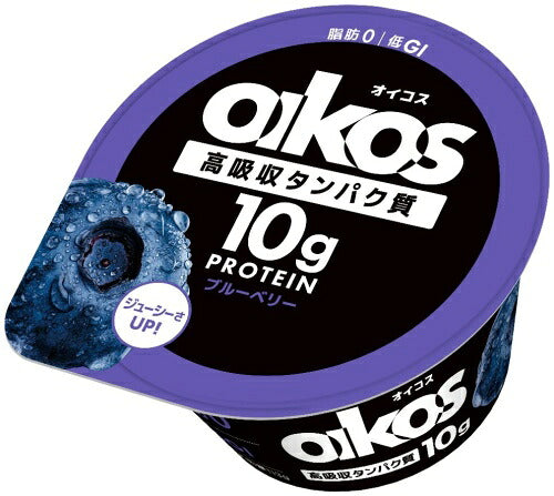 ダノンジャパン ダノン オイコス 高吸収タンパク質 ブルーベリー ヨーグルト 113g カップ 12個入 プロテイン DANONE oikos 冷蔵 脂肪0 低GI