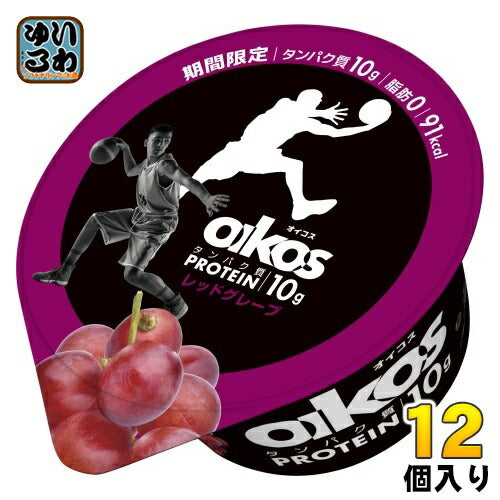 ダノンジャパン ダノン オイコス 脂肪0 レッドグレープ ヨーグルト 113g カップ 12個入 〔チルド品 冷蔵品〕