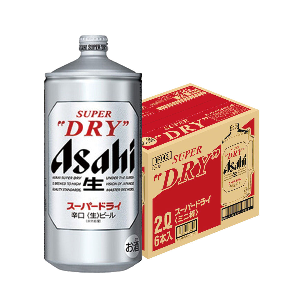 アサヒ スーパードライ 2000ml×6本 【ご注文は1ケースまで1個口配送可能です。】