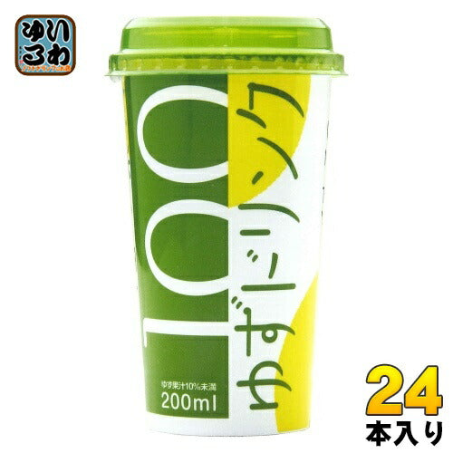 高知アイス ゆずドリンク 200ml カップ 24本 (12本入×2 まとめ買い) 果汁飲料