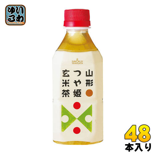 山形食品 つや姫玄米茶 350ml ペットボトル 48本 (24本入×2 まとめ買い) 〔お茶〕