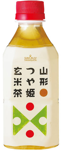 山形食品 つや姫玄米茶 350ml ペットボトル 24本入 〔お茶〕