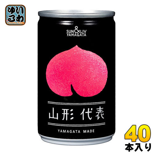 山形食品 山形代表 もも 160g 缶 40本 (20本入×2 まとめ買い) 〔果汁飲料〕
