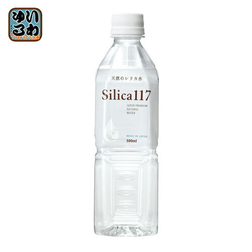 七十七萬石 シリカ117 500ml ペットボトル 48本 (24本入×2 まとめ買い) 〔ミネラルウォーター〕