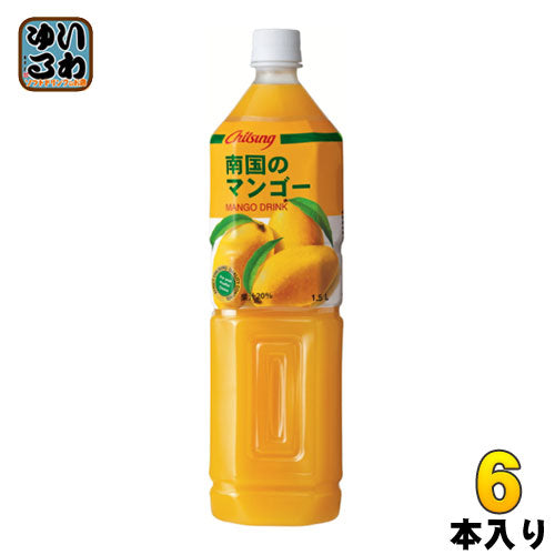 チルソン 南国のマンゴー 1.5L ペットボトル 6本入 〔果汁飲料〕