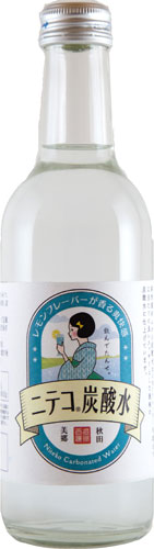 あきた美郷づくり ニテコ炭酸水 300ml 瓶 48本 (24本入×2 まとめ買い)