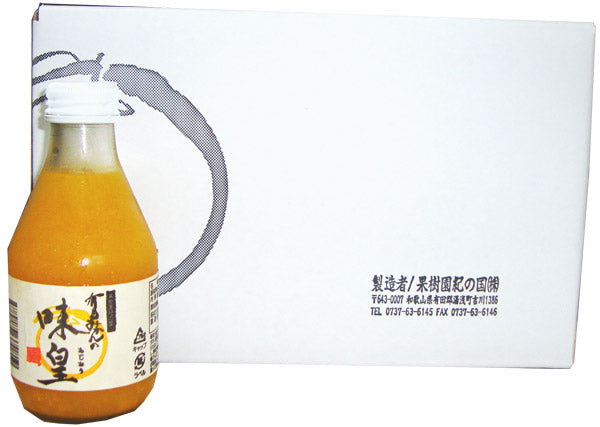 果樹園紀の国 有田みかんの味皇(あじおう) 180ml 瓶 12本入 〔果汁飲料〕