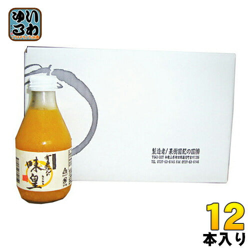 果樹園紀の国 有田みかんの味皇(あじおう) 180ml 瓶 12本入 〔果汁飲料〕