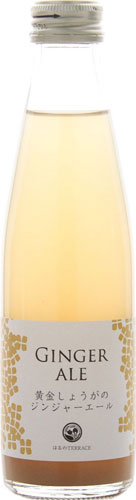 スタジオオカムラ 黄金しょうがのジンジャーエール 195ml 瓶 24本入 ジンジャエール 〔炭酸飲料〕