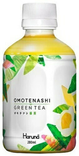 ハルナプロデュース オモテナシ緑茶 280ml ペットボトル 72本 (24本入×3 まとめ買い) お茶 OMOTENASHI GREEN TEA Lecafe