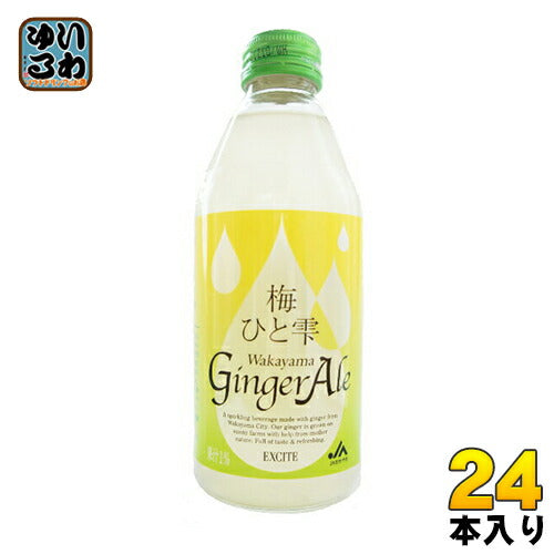 JAわかやま 梅ひと雫 ジンジャーエール 250ml 瓶 24本入 ジンジャエール 〔炭酸飲料〕