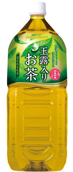 ポッカサッポロ 玉露入りお茶 2L ペットボトル 12本 (6本入×2 まとめ買い) 〔お茶〕