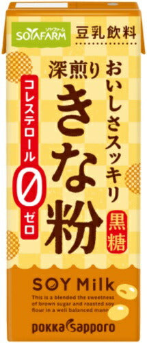 ポッカサッポロ おいしさスッキリ きな粉豆乳飲料 200ml 紙パック 96本 (24本入×4 まとめ買い) イソフラボン