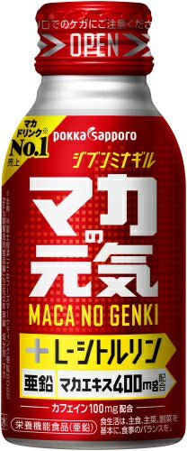 ポッカサッポロ マカの元気ドリンク 100ml ボトル缶 30本入 栄養機能食品 〔栄養ドリンク〕
