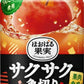 ポッカサッポロ ほおばる果実 サクサク角切り贅沢りんご 400g ボトル缶 24本入 果実飲料 果肉入