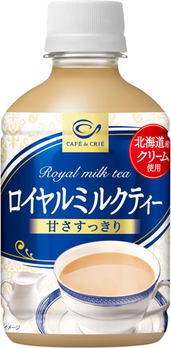 ポッカサッポロ カフェ ド クリエ ロイヤルミルクティー 270ml ペットボトル 24本入