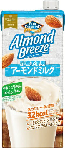 ポッカサッポロ アーモンドブリーズ 砂糖不使用 1000ml 紙パック 12本 (6本入×2 まとめ買い) アーモンドミルク 低糖質 カルシウム