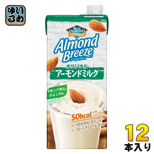ポッカサッポロ アーモンドブリーズ オリジナル 1000ml 紙パック 12本 (6本入×2 まとめ買い) アーモンドミルク 低糖質 カルシウム