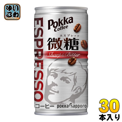 ポッカサッポロ ポッカコーヒー エスプレッソ 微糖 185g 缶 30本入