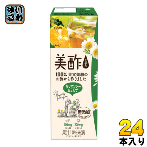 CJジャパン プティチェル 美酢(ミチョ) カラマンシー&ミモザ 200ml 紙パック 24本入