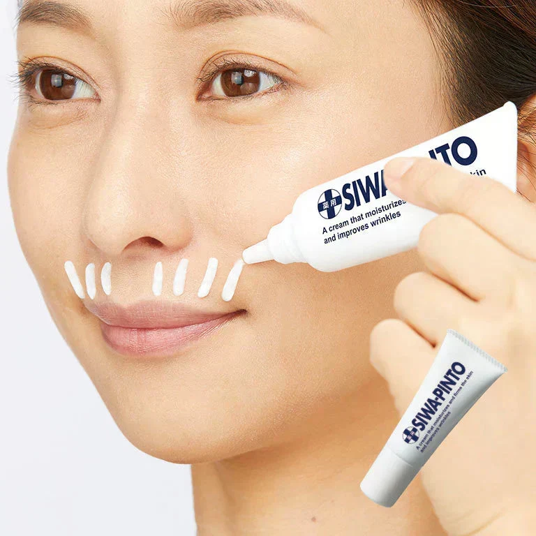 【薬用シワピント 20g】 埋め込む薬用クリームでシワ改善 シワ改善 日本製 加齢ジワ 口元シワ タテジワ ほうれい線 口元 梅干しジワ 直塗り 塗って伸ばす 老け顔 医薬部外品 気になる 「タテジワ」に直塗りでピーン！  埋め込む薬用クリームでシワ改善  口元のシワは老け顔の原因。 気になるタテジワに直塗りするだけで有効成分がしっかり届きます  ヒアルロン酸 コラーゲン 潤いをキープ  口元やほうれい線にも シワ シミ 小じわ しわ しみ 対策