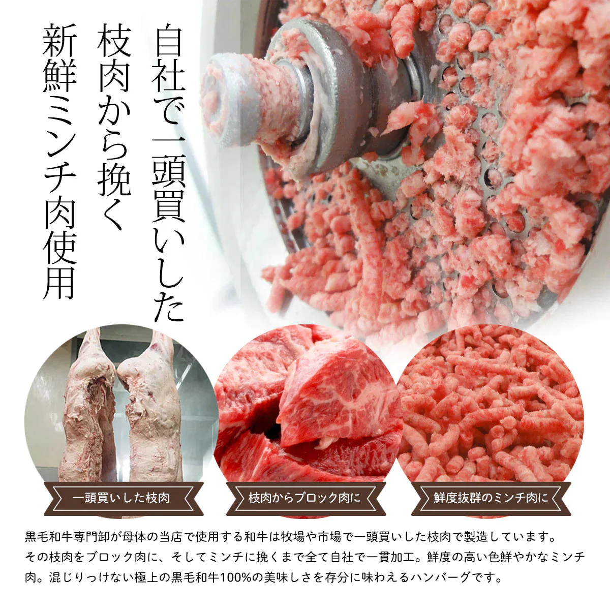 【16個(2.4kg)の大容量】黒毛和牛 100% 手作り ハンバーグ 150g×16個 【 送料無料 お中元 ハンバーグ ギフト 牛肉 和牛 お肉 肉 惣菜 御歳暮 御中元 お歳暮 お中元 内祝い プレゼント 手作り 食べ物 父の日 母の日 敬老の日 】【超得ハイパーSALE】