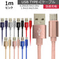【予約商品：6月下旬（～30日までに発送）】【1.0ｍ】【ピンク】充電ケーブル type-c 1m 1.5m 2m 3m 0.25m 0.5m タイプC Type-C USB 充電コード 充電器 高速充電 android アンドロイド データ転送 iPhone 15 / iPad Pro / Xperia XZs / Xperia XZ / Xperia X compact / Nexus 6P / Nexus 5X 等