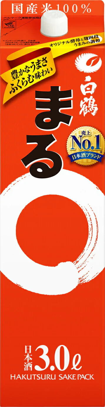 白鶴 サケパック まる 3000ml 3L 1本  【ご注文は2ケース（8本）まで同梱可能】