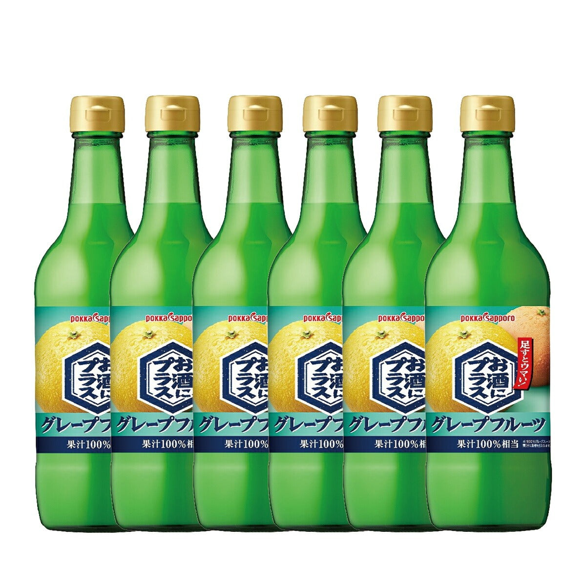 【送料無料】 ポッカサッポロ お酒にプラス グレープフルーツ 540ml×6本
